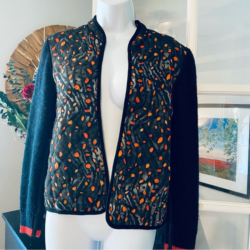 Anthropologie BL-NK Quilted Alyxa Sweater Jacket XS NWOT - Picture 7 of 14
